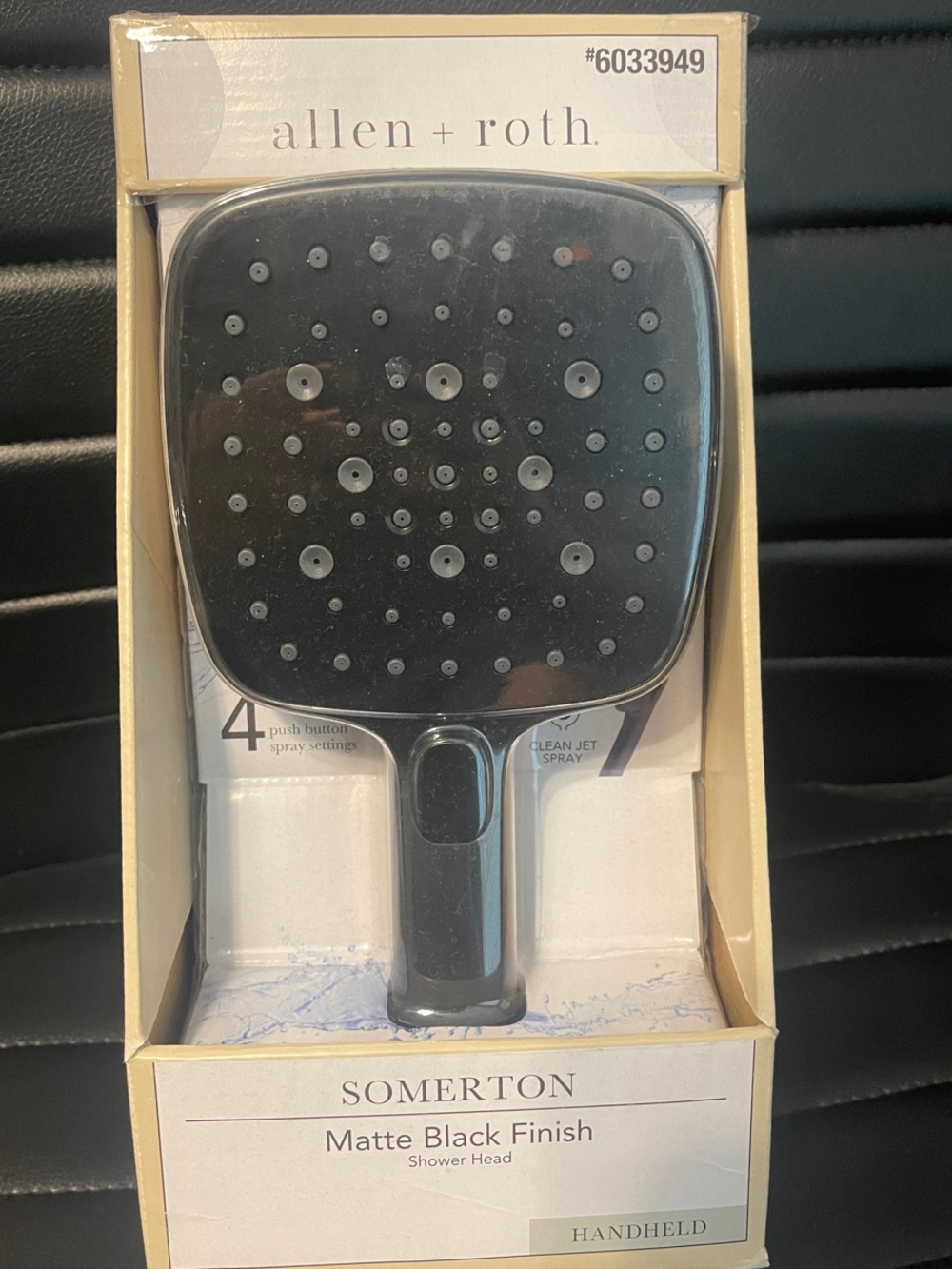 allen + roth Somerton Handheld Shower Head in Matte Black